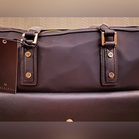 Travanti Work Tote Bag Black w/Red Lining NWT - Picture 10 of 16